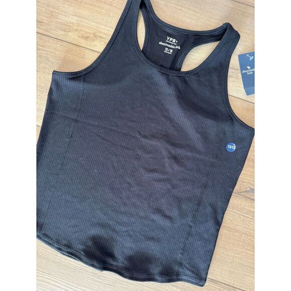NWT Abercrombie Girls Shirt Tank YPB 15 16  Athletic Sports Top Black - Picture 3 of 4